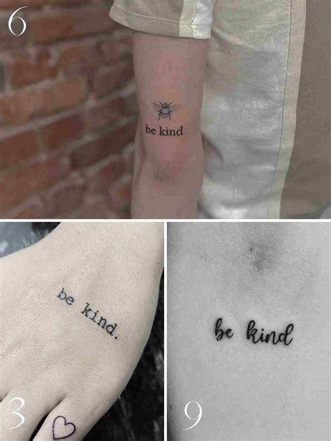 27 Be Kind Quote Tattoo Designs - Tattoo Glee