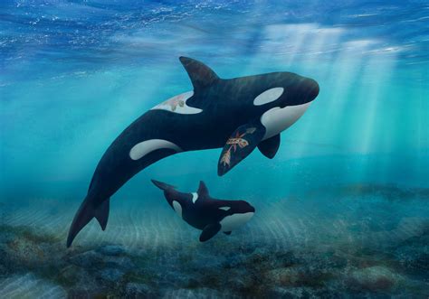 Baby Orca Underwater