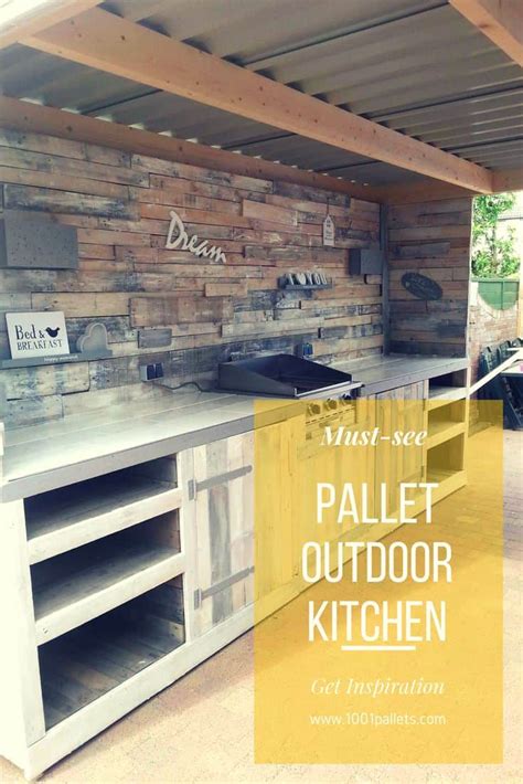 Must-see Pallet Outdoor Dream Kitchen • 1001 Pallets