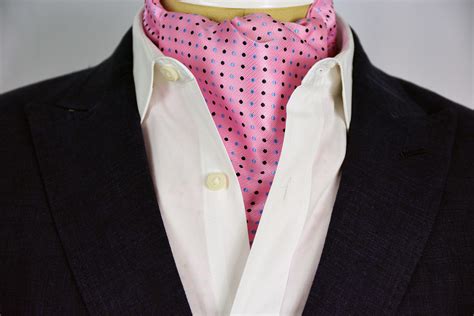 Polka Dot Pink Sterling Ascot Tie – Sterling Ascots