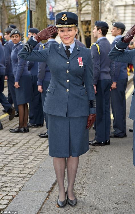 Carol Vorderman wears RAF uniform at 75th Air Cadets anniversary ...