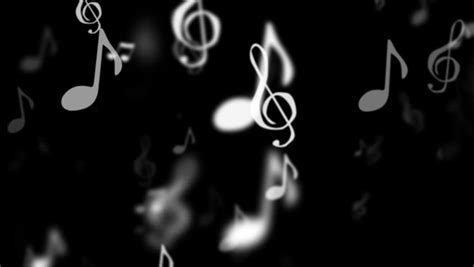 Music Notes Black Stock Footage Video | Shutterstock