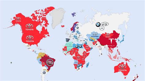 Check Out This Map of the World’s Most Googled Car Brands - The News Wheel