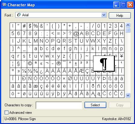 Symbols and Characters in Microsoft Office - Office Articles