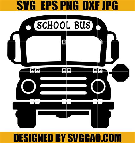 School Bus Svg, School Bus Driver Svg