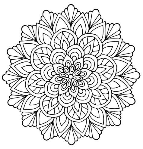 Printable Mandala Flowers - Printable Word Searches