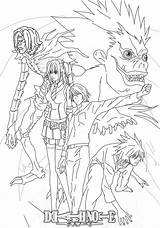 Death Note Coloring Page sketch template