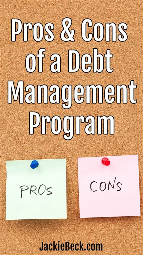 Debt Management Program Pros and Cons