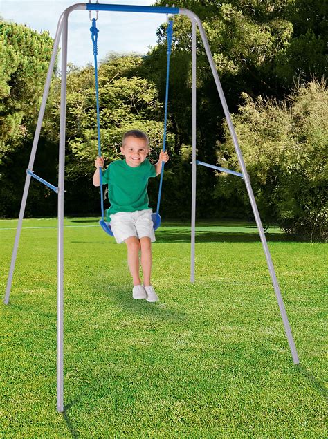 Chad Valley Kids' Active Single Swing - Blue (3673568) | Argos Price ...