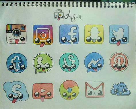 Bildergebnis für imagenes de kawaii apps | 365 dessins kawaii, Dessin ...