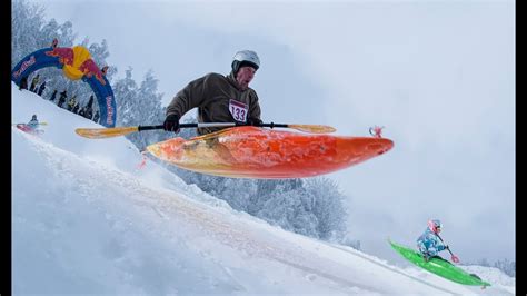 Snow Kayak Race in Estonia - Red Bull Snow Kayak 2013 - YouTube