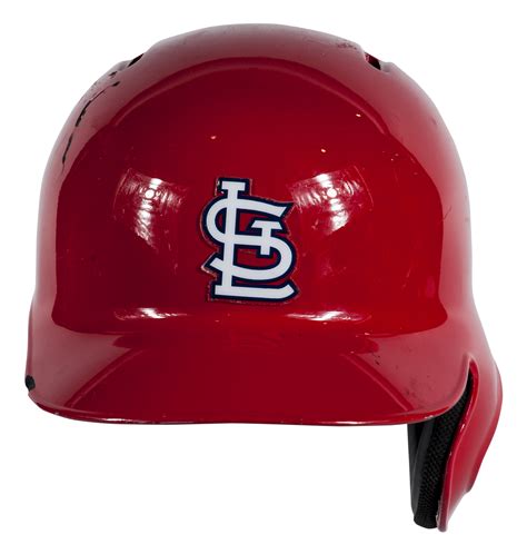 Lot Detail - 2015 Yadier Molina Game Used St. Louis Cardinals Batting Helmet (MLB Authenticated)