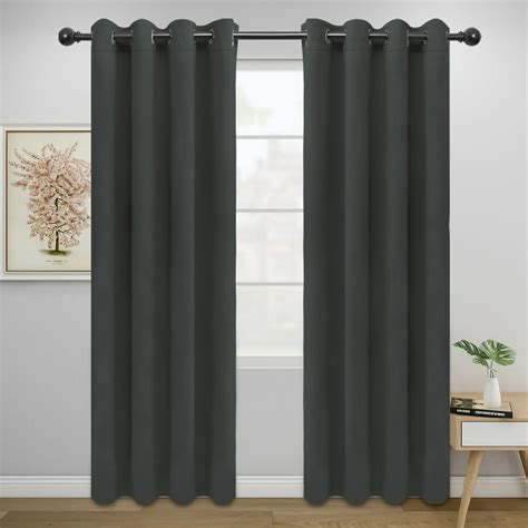 Easy-Going Thermal Insulated Blackout Curtains for Bedroom, Set of 2 ...