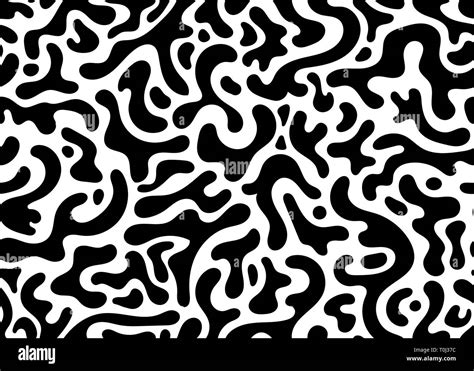 Black and white modern camouflage seamless pattern. vector background ...