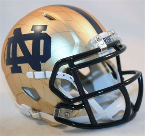 NOTRE DAME IRISH (2014 Shamrock Series) Riddell Speed Mini Helmet ...