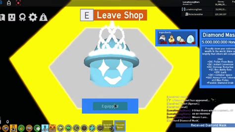 Bee Swarm Simulator, Roblox - Crafting the Diamond Mask - YouTube