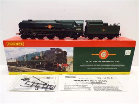 HORNBY R2169 BR 4-6-2 Clan Line Merchant Navy Class 35028 Nos (Oo2386 ...