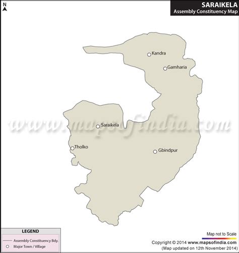 Saraikela Assembly (Vidhan Sabha) Constituency Map and Election Results