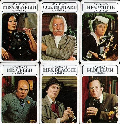 The Clue characters I grew up with. | Childhood memories, My childhood memories, Clue characters