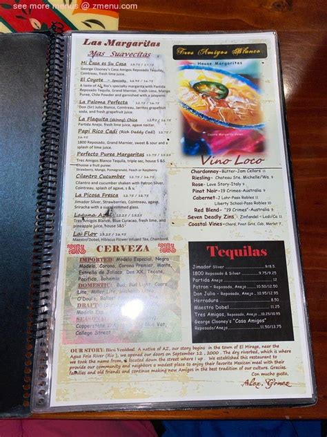 Menu at Rio Mirage Cafe, El Mirage, W Santa Fe Ln