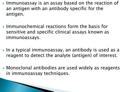 PPT - IMMUNOASSAYS PowerPoint Presentation, free download - ID:7122629