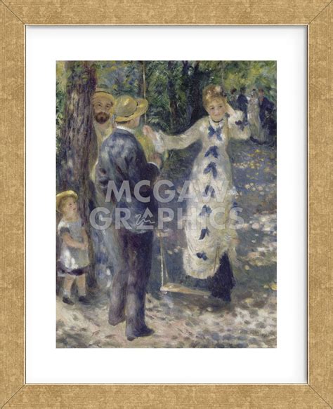 The Swing, 1876 (Framed) Pierre Auguste Renoir, Jean Renoir, Edouard ...