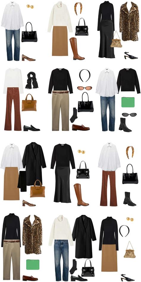 A 12 Piece Carolyn Bessette-Kennedy Style Fall Capsule Wardrobe ...