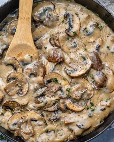 Creamy Sauteed Mushroom Recipe - Healthy Fitness Meals