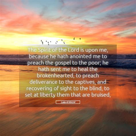 Luke 4:18 KJV Bible Verse Images