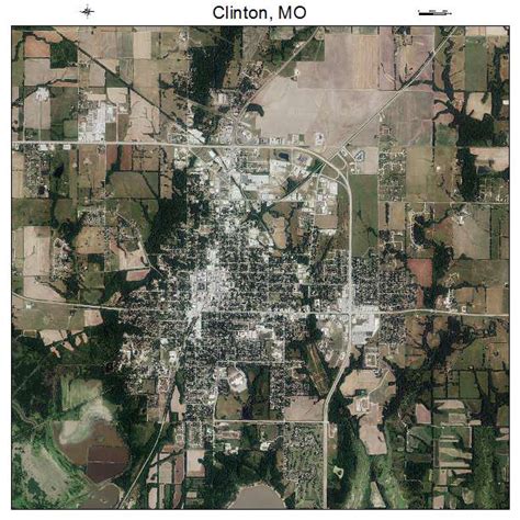 Aerial Photography Map of Clinton, MO Missouri