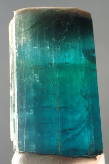 Very Beautiful + Rare Blueish (Paraiba) Tourmaline Crystal 170.95ct ...