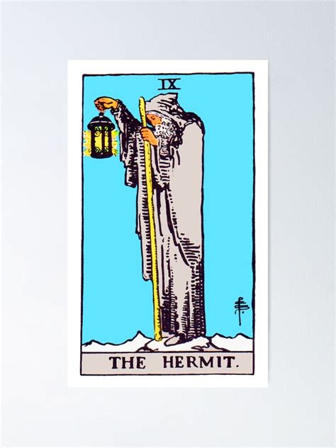 "The Hermit Tarot Card" Poster for Sale by SuperMerch | Redbubble