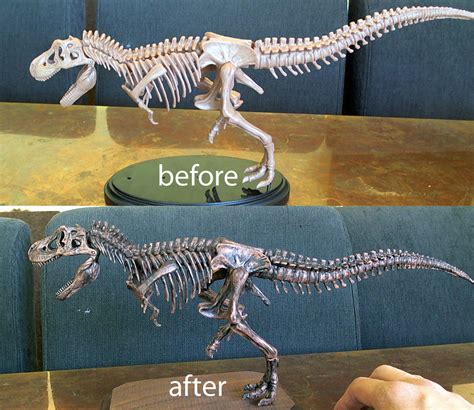 CrabFu Blog: T-Rex Toy Skeleton Makeover