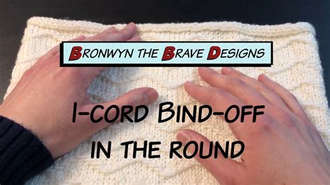 I-Cord Bind-Off in the Round | Bind off, Bind off knitting, Knitting tutorial