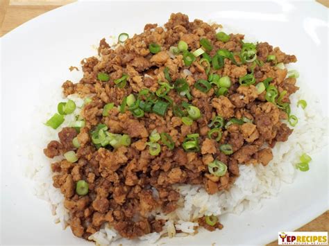 Minced Pork Rice Recipe | YepRecipes