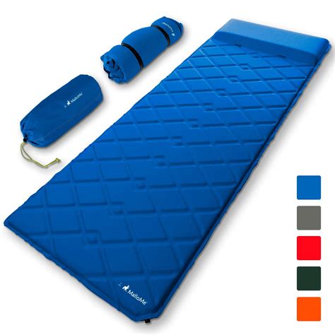 MalloMe Sleeping Pad Camping Air Mat – Inflating Mattress Bed for Backpacking Adults ...