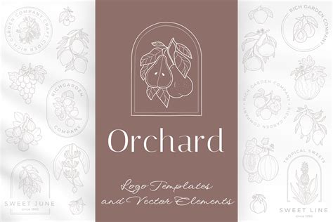 Orchard logo elements and templates | Creative Market