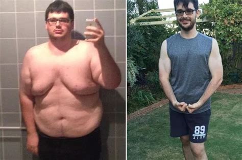 Obese man too embarrassed to leave his house sheds NINE STONE in ...