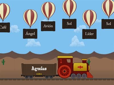 Ejercicios palabras agudas graves y esdrujulas - Teaching resources