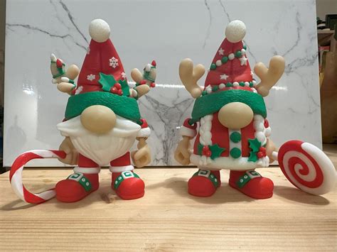 Christmas Gnomes 3D Printed Flexi-factory - Etsy