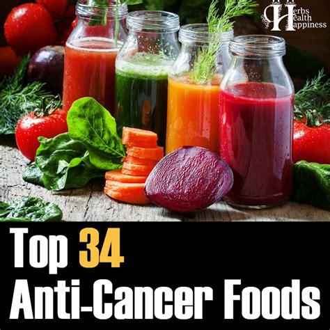 34 Anticancer Foods - Herbs Health & Happiness