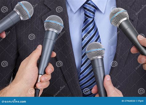 Interview With Microphone Stock Photos - Image: 27964033