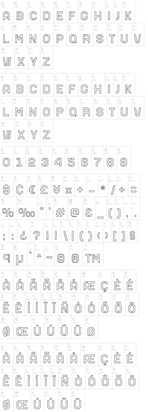 Mars Outline Font | dafont.com