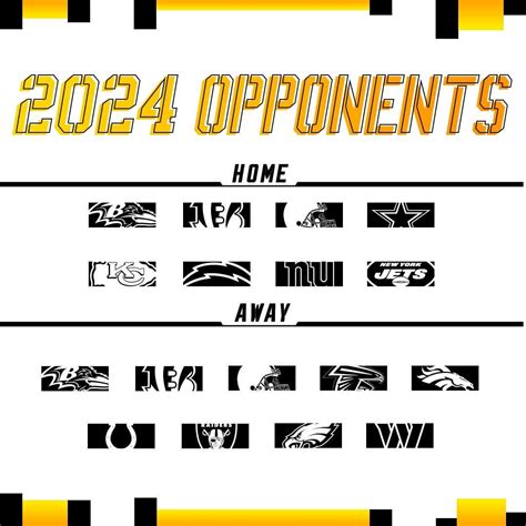 Steelers opponents in 2024 : r/steelers