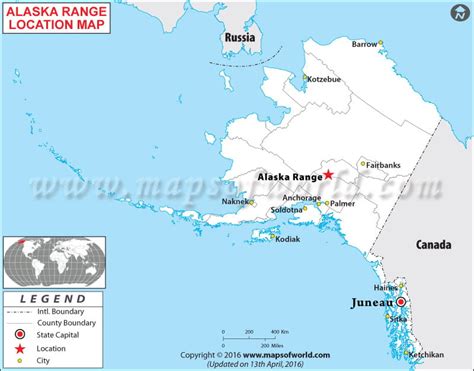 Where is Alaska Range Located in Alaska, USA