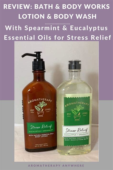 Bath & Body Works Eucalyptus Spearmint Stress Relief Lotion & Body Wash ...