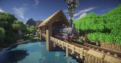 Minecraft railway bridge and track Idea | Minecraft building blueprints ...