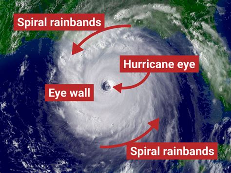 Parts Of A Hurricane Diagram