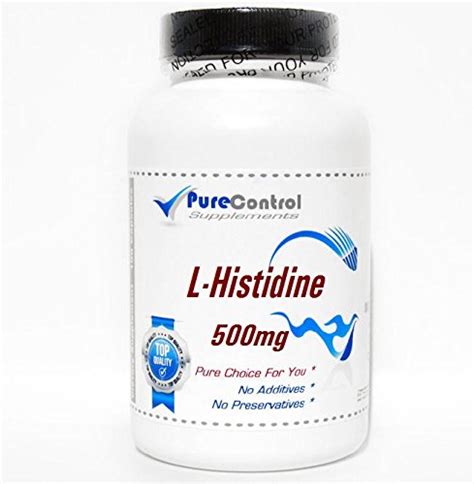 L-Histidine 500mg // 200 Capsules // Pure // by PureControl Supplements ...