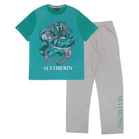 Harry Potter Slytherin Men's Long Pajamas Set | Official Merchandise - Walmart.com
